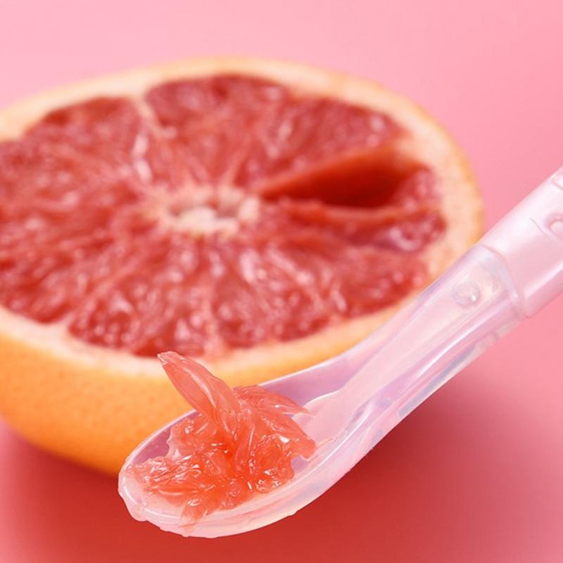 1Pc Double Head Baby Feeding Spoon Scraping Pure Spoon Baby Fruit Scraper