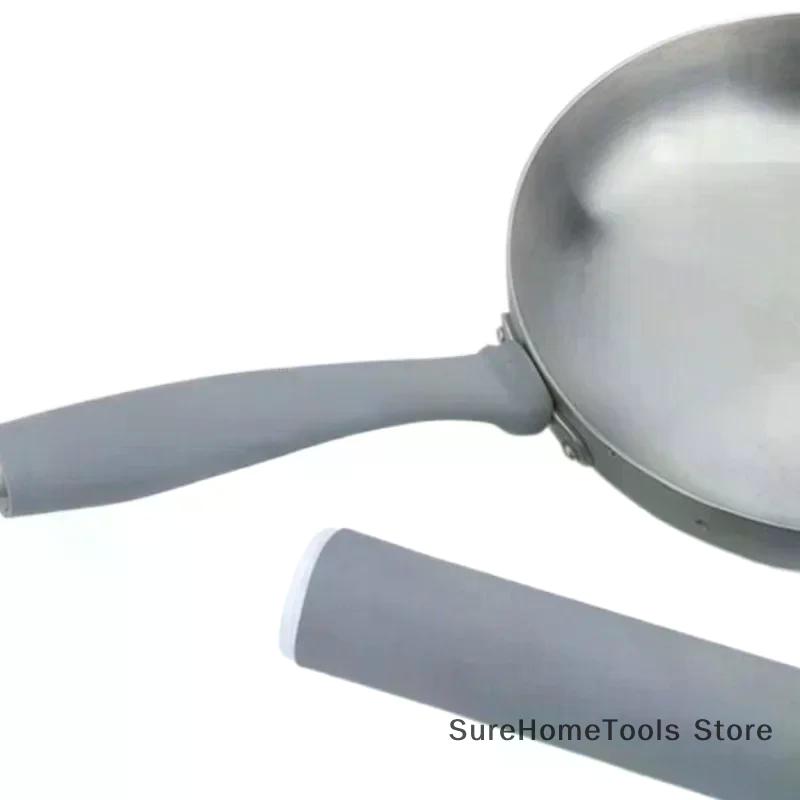 Nuovo Coprimanico Anti-scottatura per Pentola Supporto in Morbido Silicone Alta Resistenza al Calore Coprimanico in Silicone per Pentola per Padella