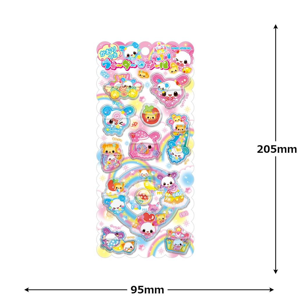 Kamio Japan Sticker Water-In Seal Heisei Fancy Glitter Usagi TWINS 228338