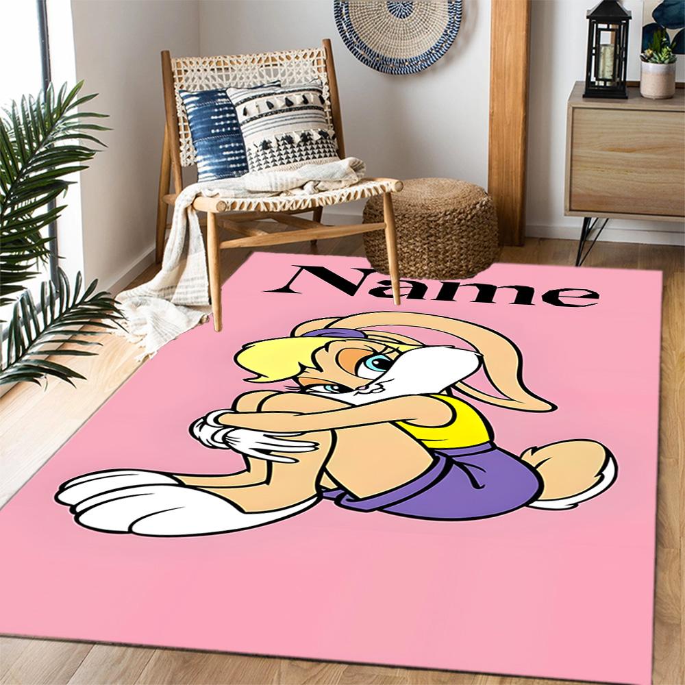 Looney Tunes Adventure Customize Your Name Carpet Perfect for Balcony Kitchen Dining Room Dormitory Antislip Carpet Office home decor