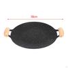 Cooking Pans Barbecue Plate Durable Binaural Design Frying Griddle Pan Grilling for Kitchen