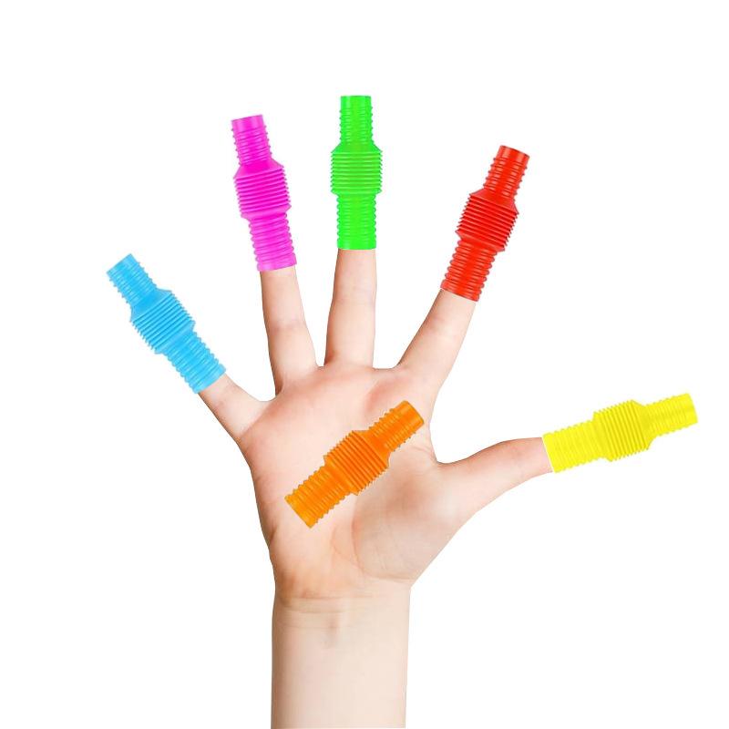 Mini Stretch Pop Tube: Colorful, Telescopic Sensory Fidget Toy for Stress Relief and Education