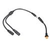 55cm XT60 to Double DC8020 Power Cable with 14AWG Coppered Cores for Battery Charging Cord Durability