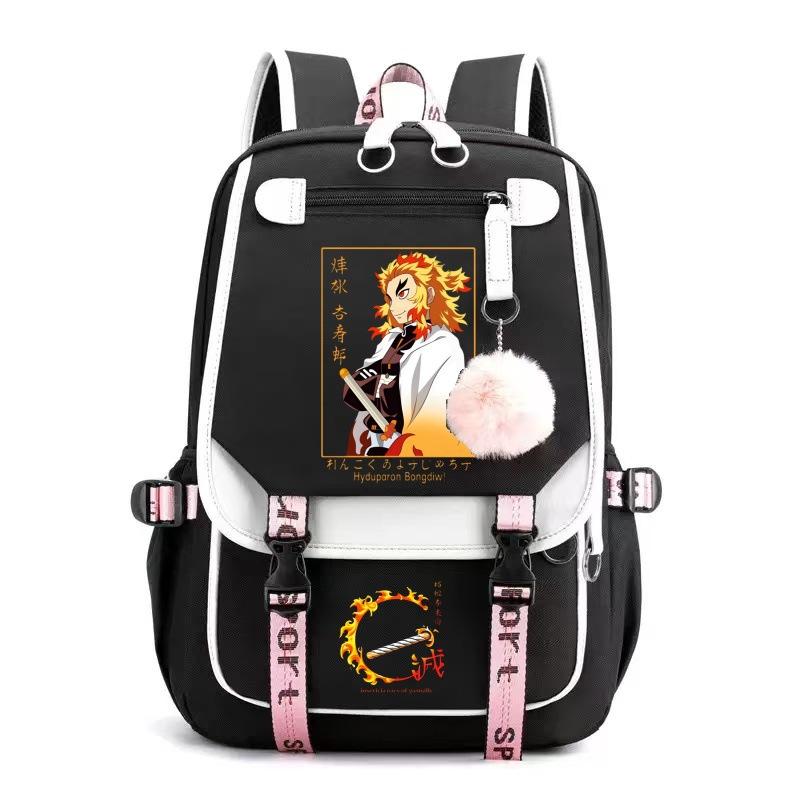 Peripheral Sunman Ghost Destroyer Backpack Large Capacity Youth Student School Bag Usb Interface Computer Bag A48 backpack