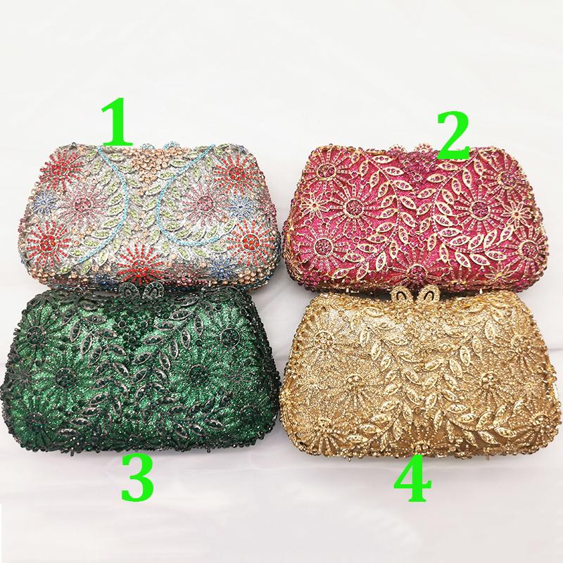 WHTUOHENG Bolso de Noche de Cristal Plateado Carteras de Diamantes Rhinestone Mujeres Carteras de Rhinestone Bolsos de Boda y Baile de Fin de Curso Bolso de Mano para Cena