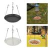 Hanging Bird Feeder Tray Large Capacity Platform Easy Clean Waterproof Bird Feeding Station for Backyard Garden Outside