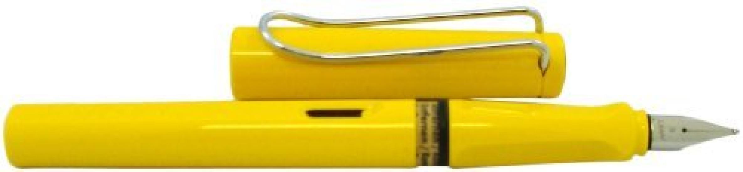 LAMY Safari Fountain Pen, Yellow, Nib Size B (Broad), L18-B