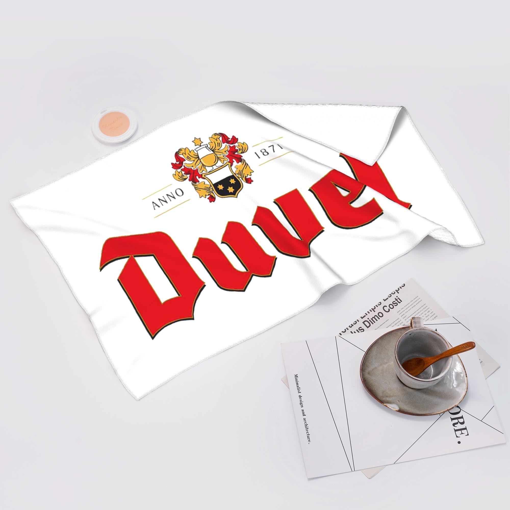 Ka Chen Muda White Duvels Logo Soft Face Towel Quick Dry Pool Bath Cotton Towels Breathable