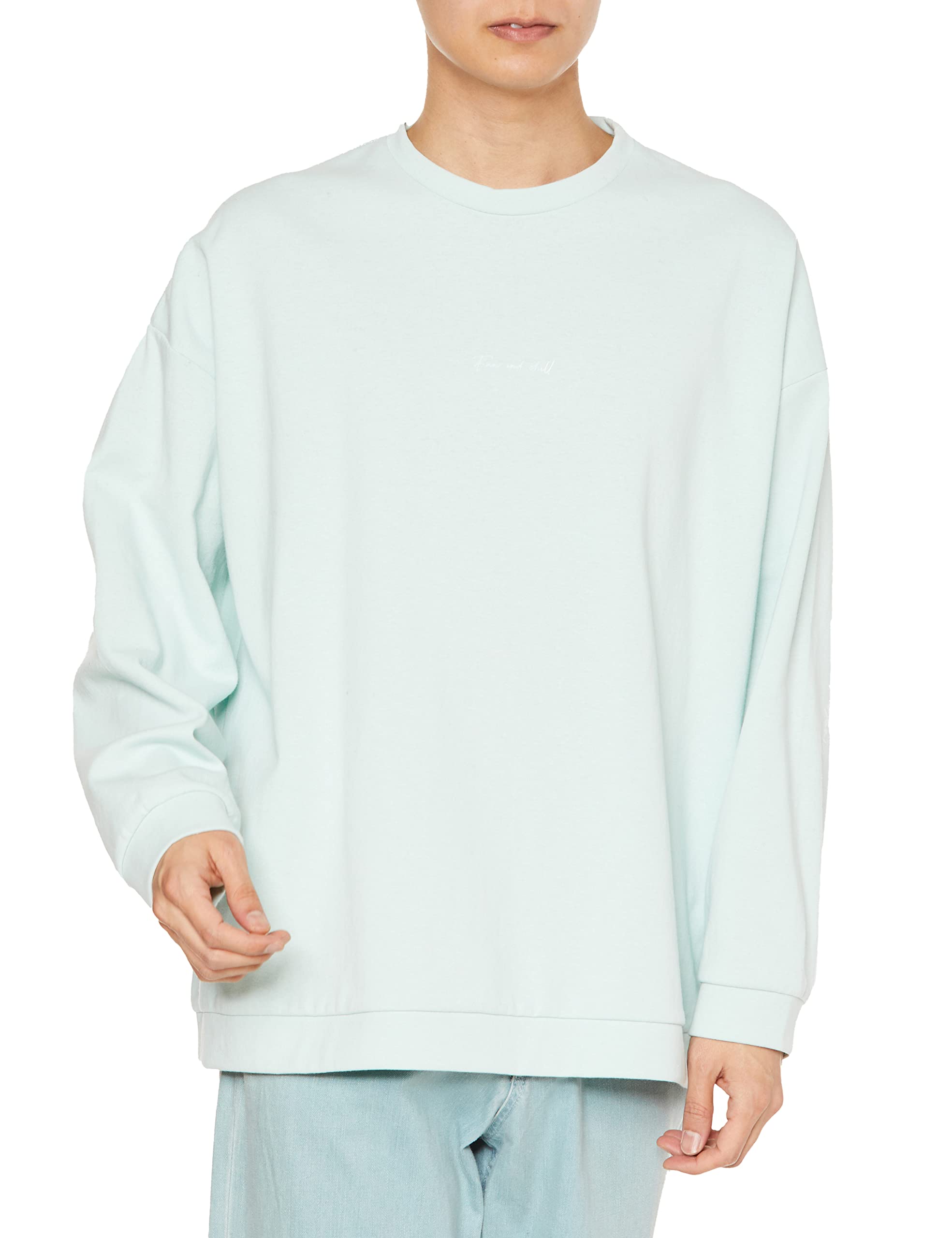 

Junred Men s Yellow-Green Two-Point Long Sleeve Wide PO T-Shirt