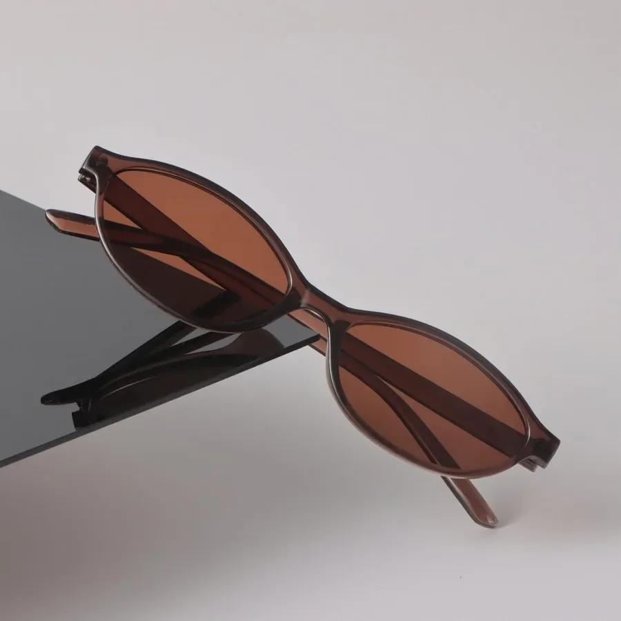Cat Eye Sunglasses Women Men Vintage Stylish Mirror Minimalist Lens Sun Glasses Female Male Cool Personality