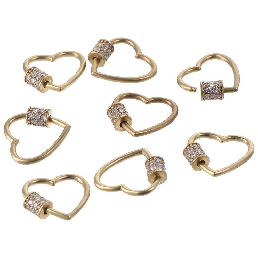 

Латунь позолоченная Любовь золото Цирконий латунные ожерелья брелок для любителей ремесел ручной работы