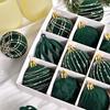 12pcs Flocking Christmas Hanging Ball Hand-Painted Xmas Tree Ornaments  Christmas Party