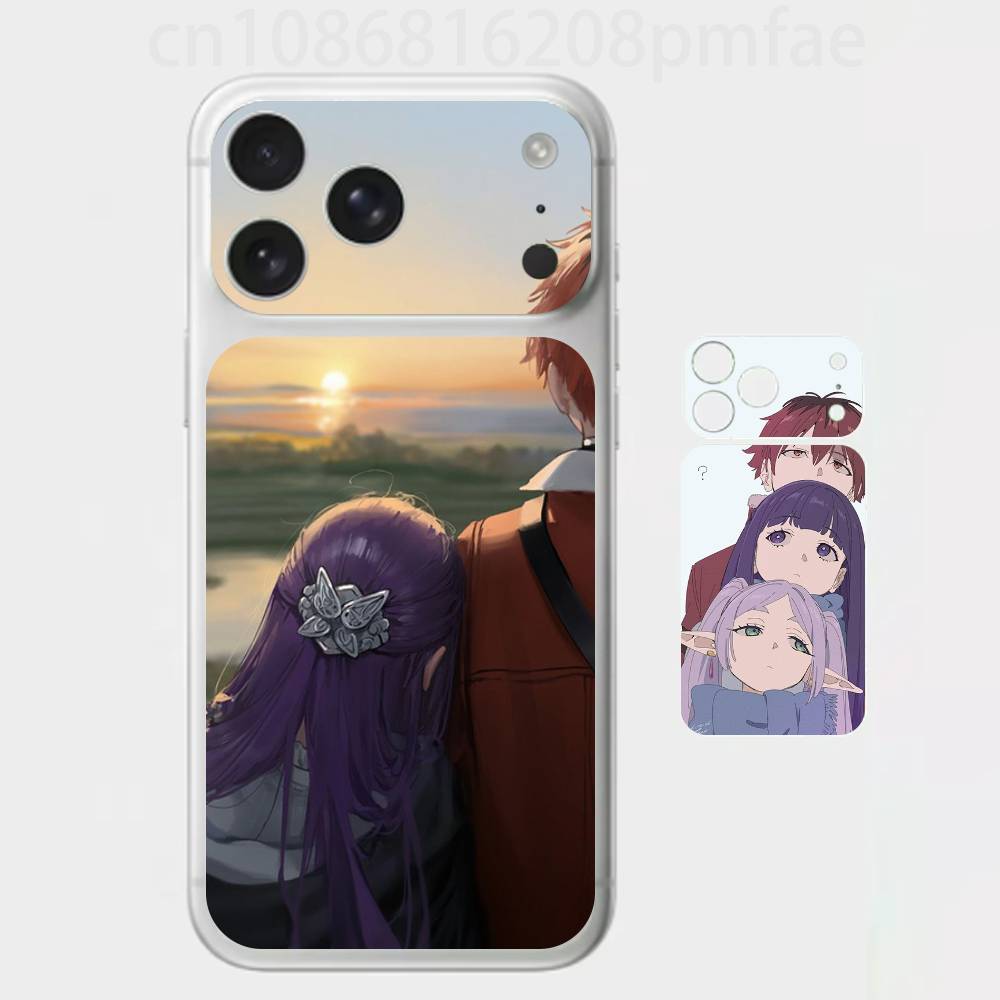 

Hot Anime Comics F-Frieren Premium Skin Wrap for iPhone 17 Pro/Max, Back Frame Camera Protective Decal (Not Case) iPhone17promax