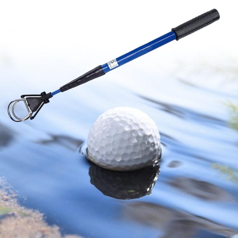 Automatic Golf Ball Pickup Tool Telescopic Retrievers Stick with Ergonomic Handle for Outdoor Practice Session