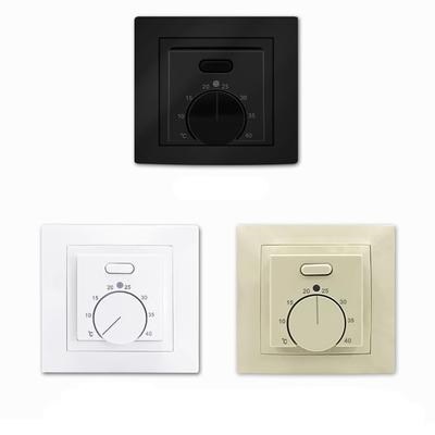Electric Floor Heating Manual Room Thermostat 220V 16A Temperature Controller with 3 Meters Sensor for Underfloor Heating System