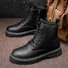 New Martin Boots Winter British-style High-top Boots Thickened and Cotton-resistant Non-slip Platform Biker Shoes