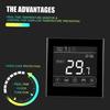 Smart Wifi Thermostat Programmable Gas Boiler Thermostat Temperature Controller LED Display Touchscreen Backlight