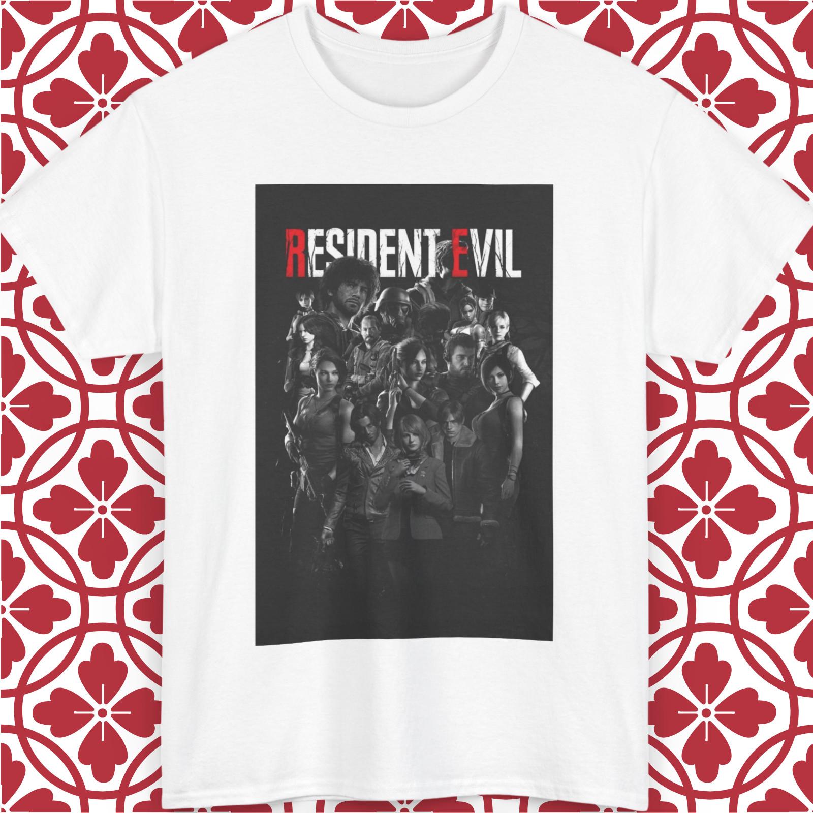 

Resident Evil T-Shirt Mens Womens Tees Top Umbrella Capcom Retro Ada Claire Jill Unisex Gift S-5XL 2XL