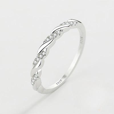 Einfache Ringe für Ohrringe Mode AAAA Zirkonringe Verlobungsringe Brautringe Geburtstagsgeschenke Valentinstag