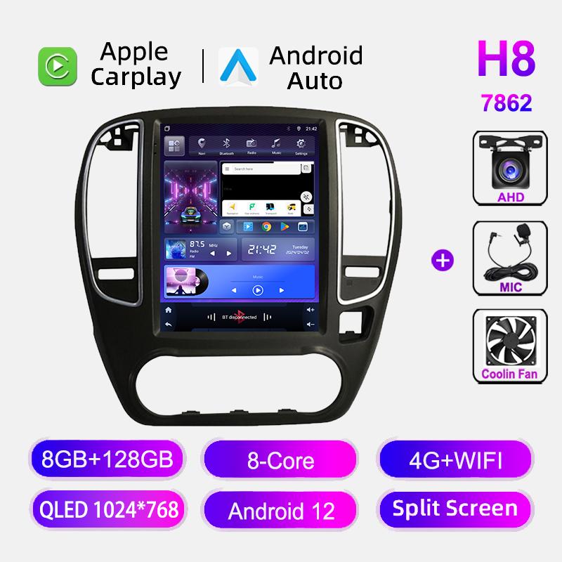 9.7" Vertical Android Radio For Nissan Bluebird Sylphy G11 2005 - 2012 Car Multimedia Player Navigation GPS Wireless Carplay