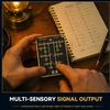 Morse Code Trainer Card, Professional PCB Style Electronic Learning Tool with Interactive LEDs & Signal Buttons, Pocket-Size Portable Telegraph Kit