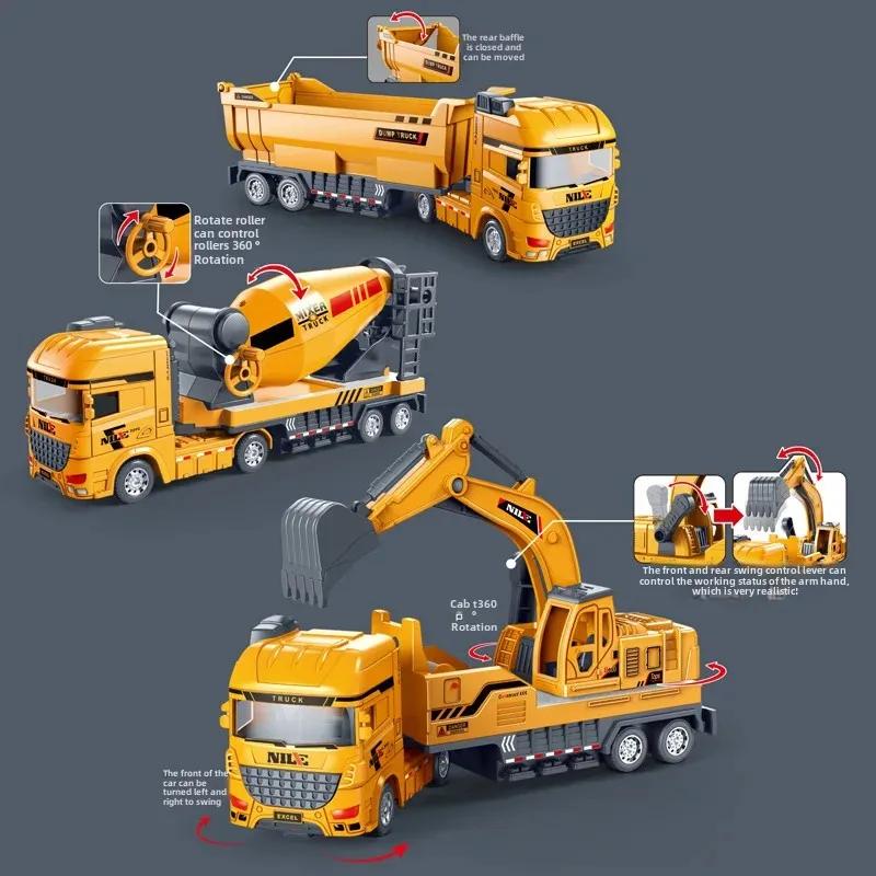 Childrens Inertia Large Construction Toy Vehicle Moveable Parts Imaginative Play