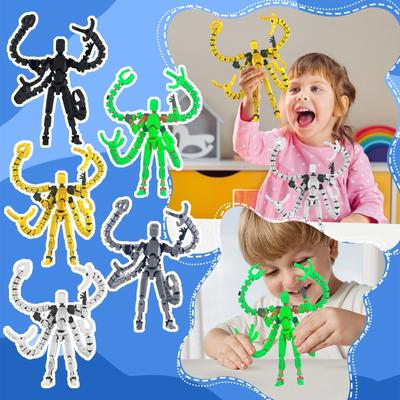 Gemeinsam bewegliches 3D-gedrucktes Puppenspielzeug, kreatives Dekompressions-Desktop-Ornament