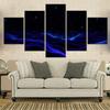 5 Pieces Canvas Wall Arts Landscape Poster Painting Nature Night Sky Surreal Wallpaper Picture Printing For Living Room Mural