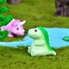 4Pcs/set Dinosaur Animal Miniatures Resin Ornaments Diy Fairy Garden Decoration Moss Terrarium Micro Landscape