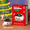 HUIQIBAO MOC Christmas Model Elk Deer Santa Claus Building Block City Snow House Xmas Tree Bricks Set Toy for Children Kids Gift