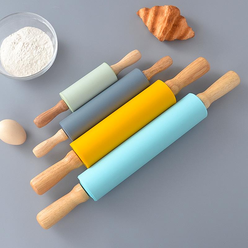 Mini Antihaft-Silikon-Nudelholz für Kinder - Ideal zum Ausrollen von Teig und Knödelhüllen