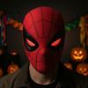 Cosplay Masks for Adults Spider LED Light-Up Mask with Moving Eyes, Remote Control Blinking Eye Halloween Costume Accessories Cosplay, Rechargeable