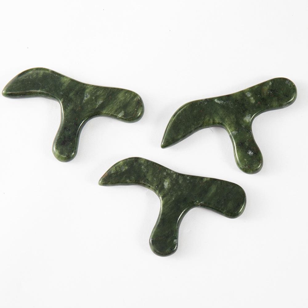 Jade Bird Triangle Foot Massager: Acupressure Tool for Whole Body & Foot Bath. темно-зеленого