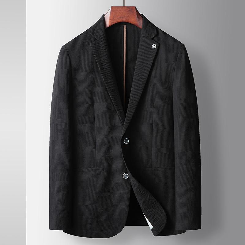Spring and Summer New High-luxury Quality Single-west Middle-aged and Young People Business Micro-elastic Convenience Jacket