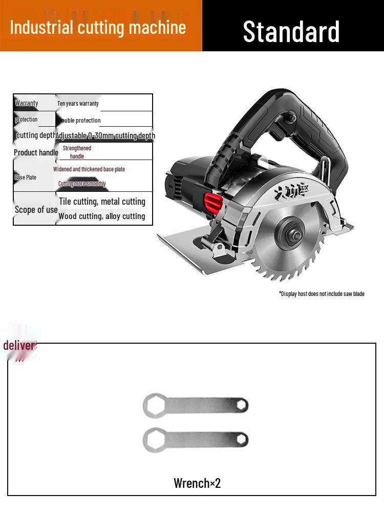 Portable Multifunctional Electric Saw for Marble, Stone, Tile, and Wood Cutting