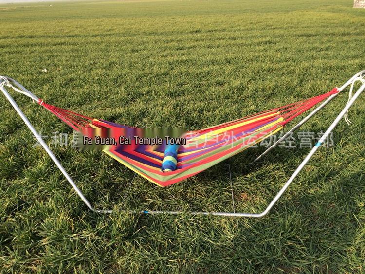 Double Outdoor/Indoor Hammock Bed: Adult Swing, Hanging Rope Chair & Rocking Net for Sleeping
