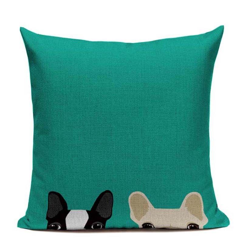 Premium Quality Boston Terrier French Bulldog Cushion Pillow Case For All Rooms