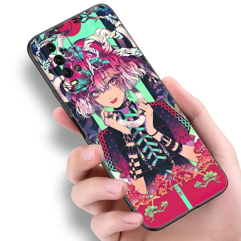 Anime-Telefonhülle im japanischen Stil für Xiaomi Redmi Note 5 6 9T K20 K40 K50 Pro 7A 8A 9A 9C 9i 10A 10C A1 S2, weiche schwarze TPU-Abdeckung