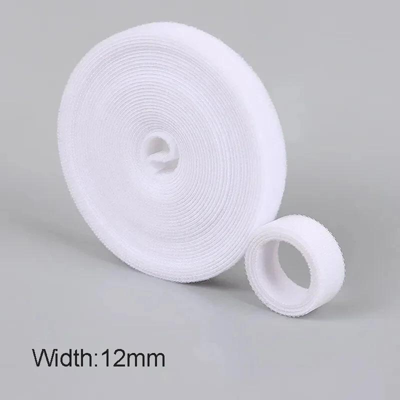 5M/Rol 12mm Kabel Organizer Nylon Klittenband Bindband Kabel Draad Opwikkelaar Tape Oortelefoon Muis Snoer Beheer Ties Beschermer