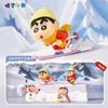 Crayon Shin-Chan Skiing now Romantic Poem Series Action Figurines Model Toys  Car Decoration Desktop Birthday Gifts