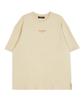ASTRAL PROJECTION Smile Daisy Round Neck 15-Count Cotton Short Sleeve T-Shirt_Butter