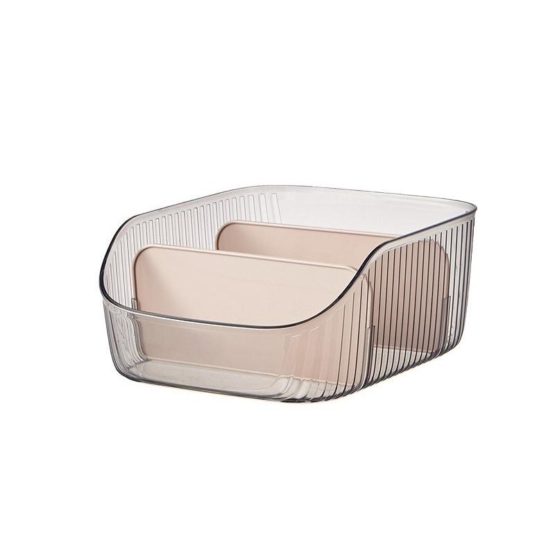 

1pcs 3-Compartment Storage Box Home Desktop Sundries Organizer Living Room Bedroom Vanity Cosmetics Organizer Bin