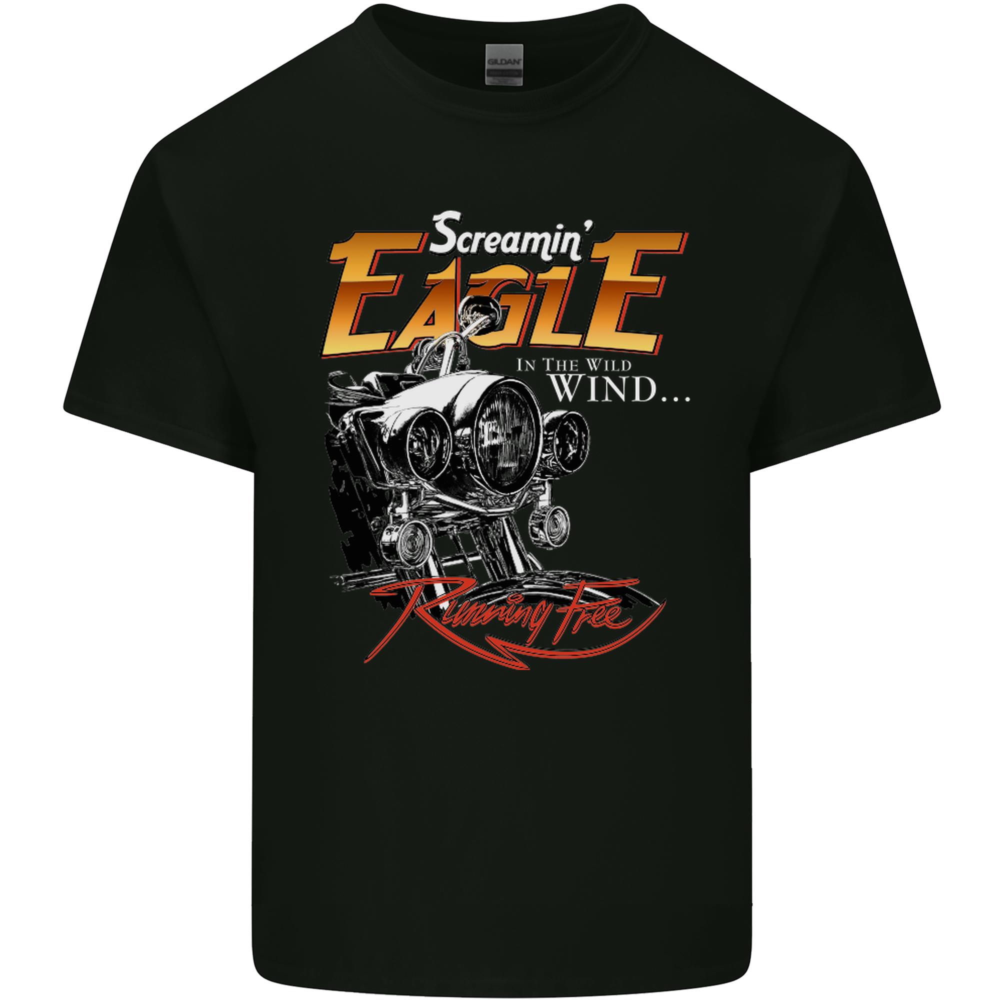 Screaming Eagle Biker Motorbike Motorcycle Unisexs Light Cotton Tshirt S