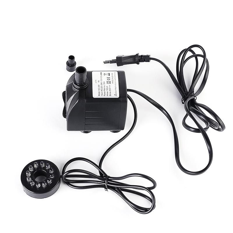 AC 220V 10W 12-light 450L/H Silent Submersible Pump Aquarium Garden Fountain Aquarium Fish Pond Rockery Filter Circulating Pump