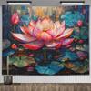 Boho Lotus Çiçeği Duvar Askısı Duvar Halısı Renkli Manzara Çiçekli Duvar Halıları Oda Dekorasyonu Estetik Yoga Matları Sunak Bezleri