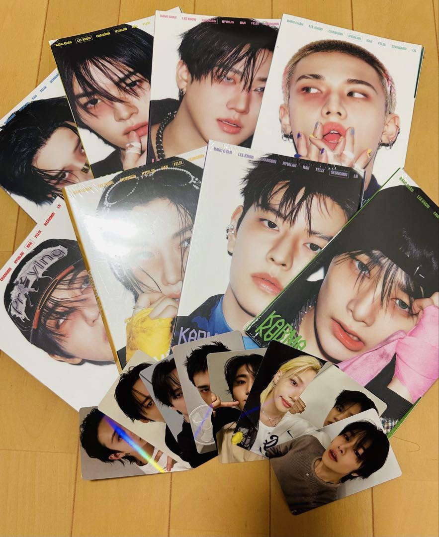 

[USED] Straykids Karma Accordion CDs (8 discs) with trading cards