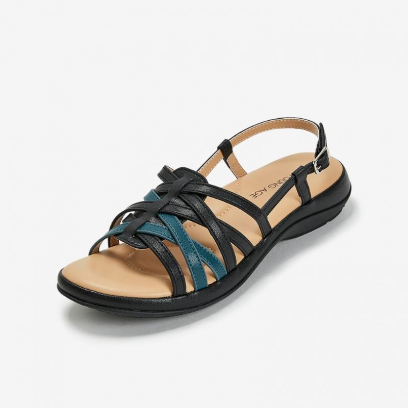 Young Age Women Multi Skinny Sandals Black