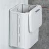 12L Kitchen Garbage Bin Space Saving Plastic Wall Mounted Bin Detachable Hook Odor Control Folding Waste Bin Household Use