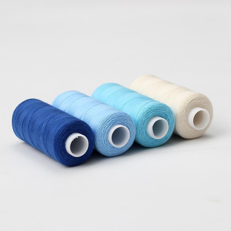36-Color Polyester DIY Sewing Thread Set - 400 Yards with Bobbins