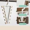 Coat Hanger 360° Rotatable V Shaped Structure Rack with 12-Hook Large Capacity Space-Saving Vertical Hook for Clothes Scarves Belts